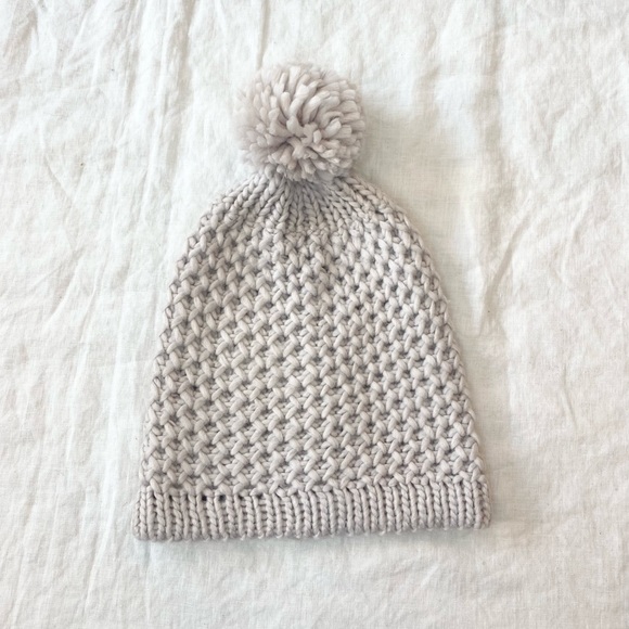 Lord & Taylor Slouching Knit Pom Toque Hat - Picture 10 of 16